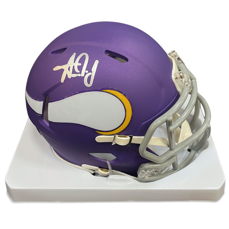 Aaron Jones Autographed Minnesota Vikings Classic Mini Helmet Autographs FanHQ   