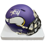 Aaron Jones Autographed Minnesota Vikings Speed Mini Helmet Autographs FanHQ   