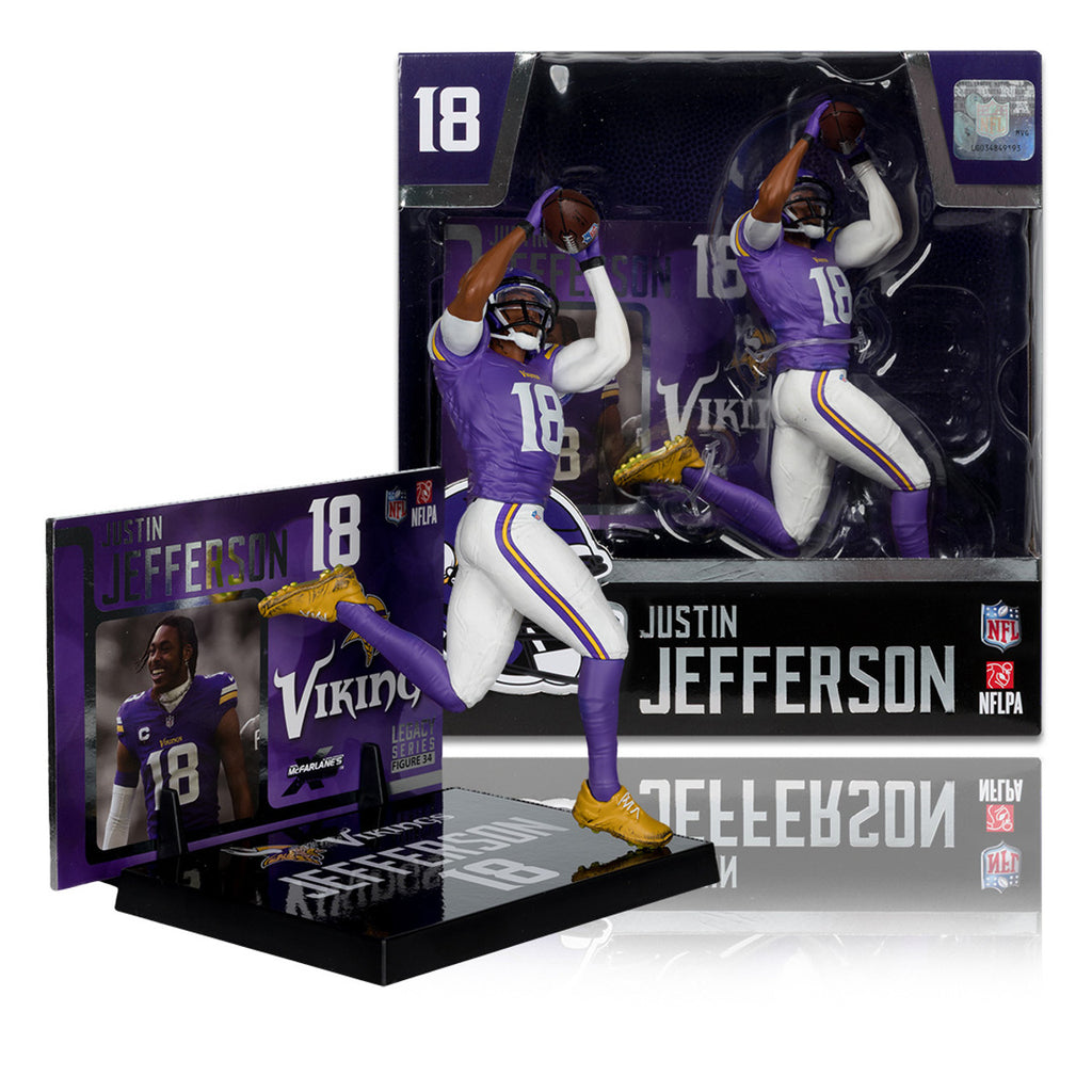 Justin Jefferson McFarlane's SportsPicks Legacy Series Action Figure Minnesota Vikings Collectibles McFarlane Toys
