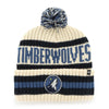 Minnesota Timberwolves '47 Brand Natural Bering Cuff Knit w/ Pom