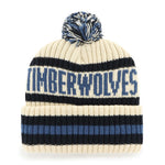 Minnesota Timberwolves '47 Brand Natural Bering Cuff Knit w/ Pom