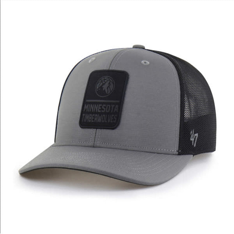 Minnesota Timberwolves '47 Brand Gray Brrr Depth Trucker Adjustable Hat