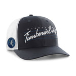 Minnesota Timberwolves '47 Brand Navy/White Downburst Trucker Snapback Rope Hat Hats 47 Brand