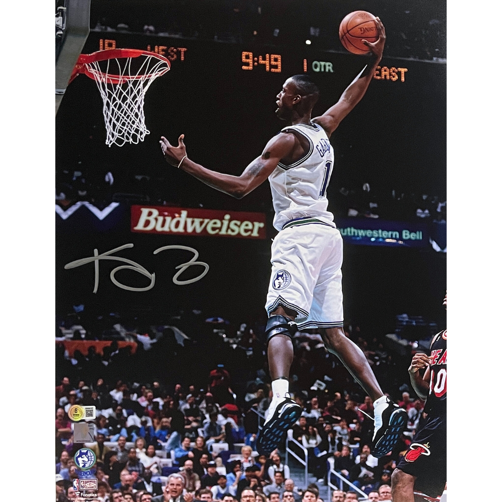 Kevin Garnett Autographed Minnesota Timberwolves 16x20 Photo Autographs Fan HQ