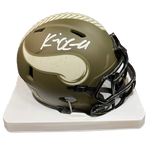 Kevin O'Connell Autographed Minnesota Vikings Salute To Service Mini Helmet Autographs Fan HQ   