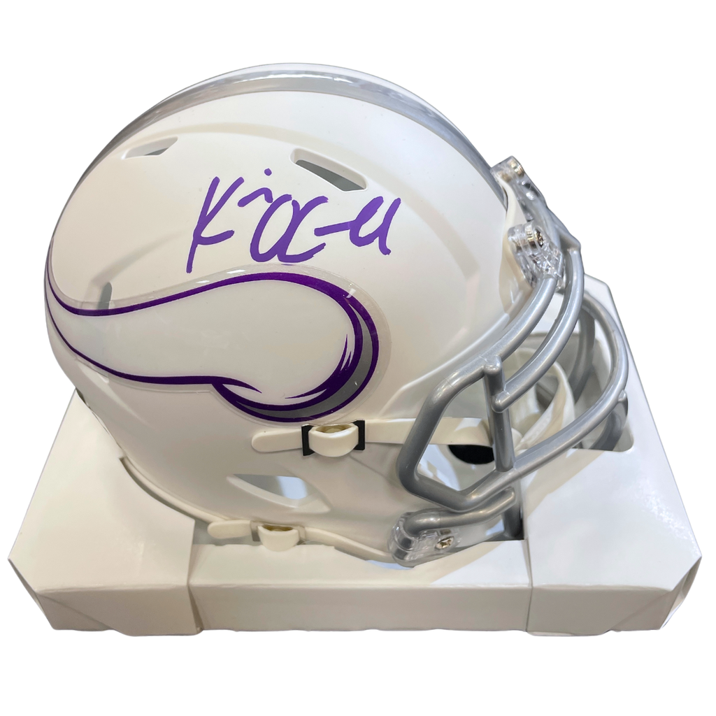 Kevin O'Connell Autographed Minnesota Vikings Winter Warrior Mini Helmet Autographs Fan HQ