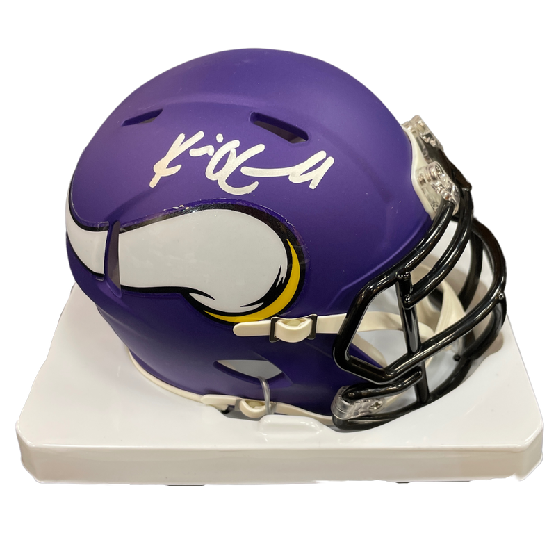 Kevin O'Connell Autographed Minnesota Vikings Speed Mini Helmet