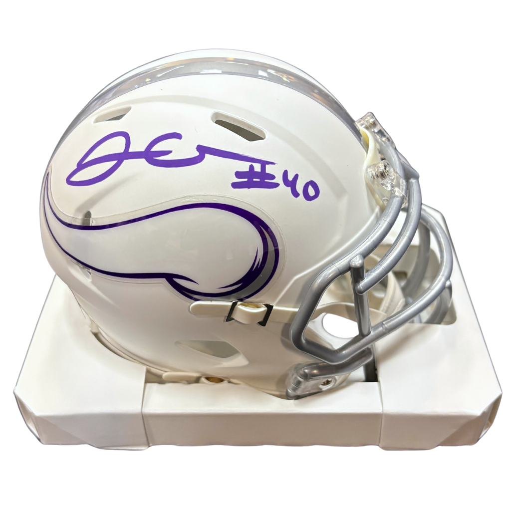Jim Kleinsasser Autographed Minnesota Vikings Winter Warrior Mini