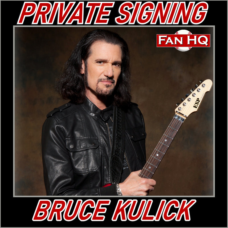 Bruce Kulick Private Signing Basic Autograph (Your Item)