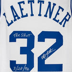 PRE-ORDER: Christian Laettner Autographed White College-Style Jersey
