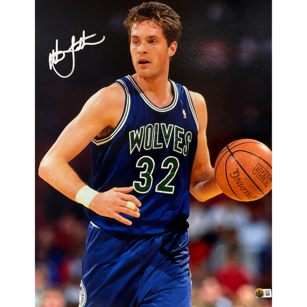 Christian Laettner Autographed Minnesota Timberwolves 16x20 Photo Autographs FanHQ