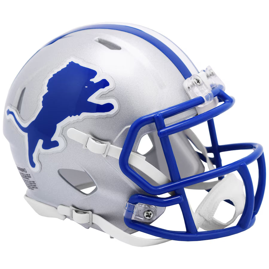 PRE-ORDER: Barry Sanders Autographed Detroit Lions Throwback Mini Helmet Autographs FanHQ