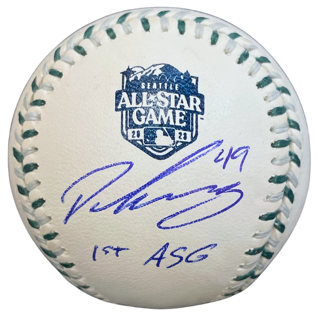 Pablo Lopez Autographed 2023 All Star Game Rawlings Official Major League Baseball w/ 1st ASG Inscription Autographs Fan HQ   