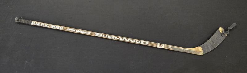 Brian Bellows Game Used 1996-97 Anaheim Mighty Ducks Team Signed Hockey Stick