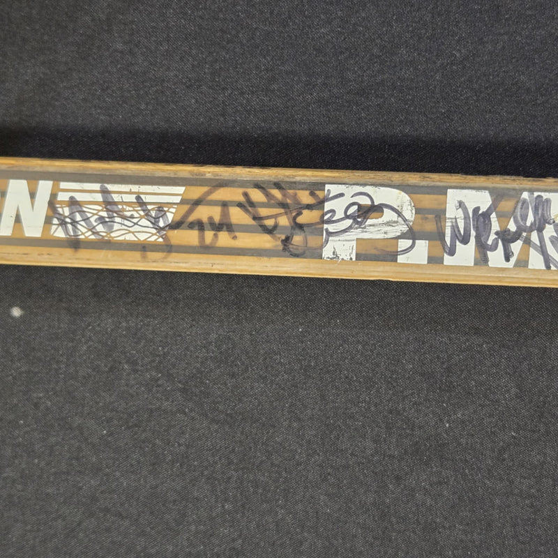 Brian Bellows Game Used 1996-97 Anaheim Mighty Ducks Team Signed Hockey Stick