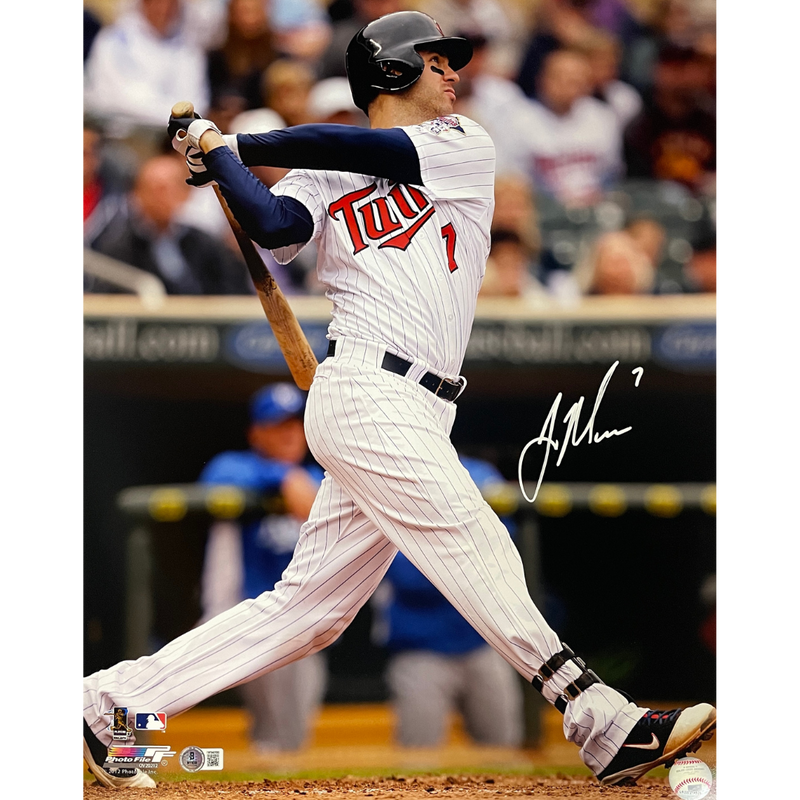 Joe Mauer Autographed Minnesota Twins 16x20 Photo Autographs Fan HQ   