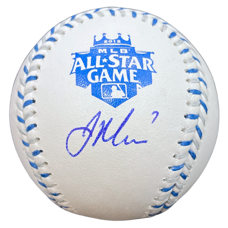 Joe Mauer Autographed Rawlings 2012 All Star Game Baseball Autographs Fan HQ   