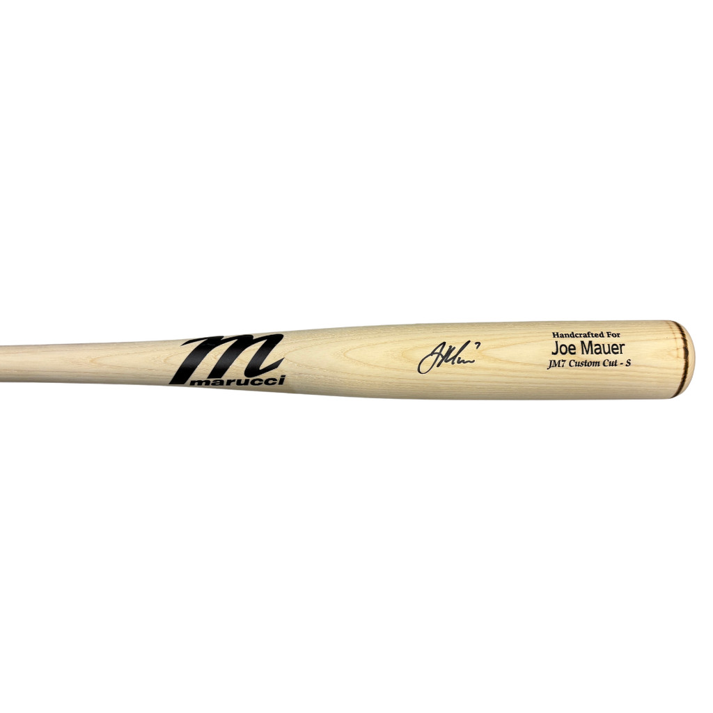 Joe Mauer Autographed Marucci Natural Game Model Bat Autographs Fan HQ