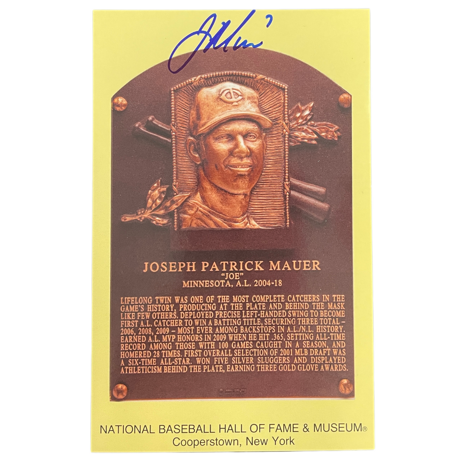 MLB Joe Mauer Signed Trading Cards, Collectible Joe Mauer