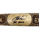 Joe Mauer Autographed Fan HQ Exclusive Pillbox Bat w/ HOF 2024 Inscription (Numbered Edition) Autographs Fan HQ Number 1/24  