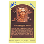 Joe Mauer Autographed Hall of Fame Postcard w/ HOF 2024 Inscription Autographs Fan HQ