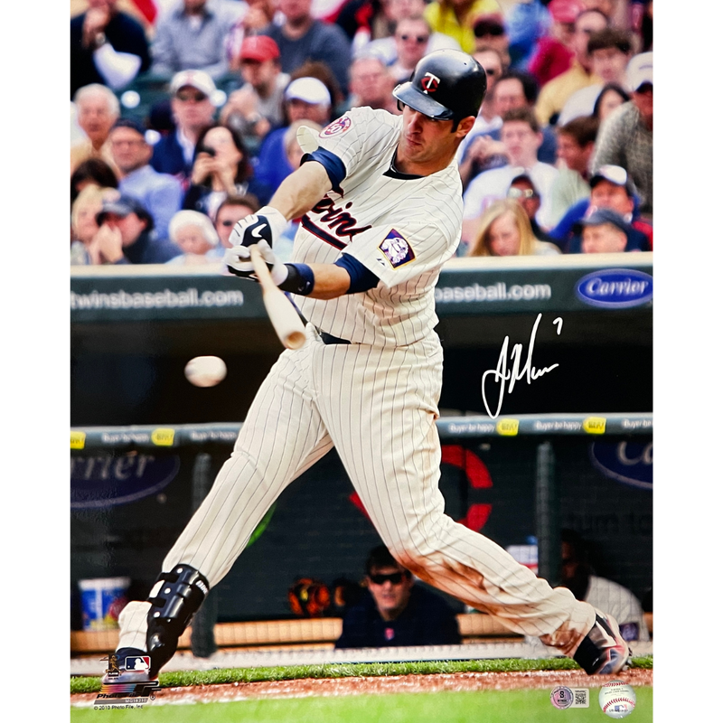 Joe Mauer Autographed Minnesota Twins 16x20 Photo Autographs Fan HQ   