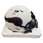 J.J. McCarthy Autographed Minnesota Vikings Lunar Eclipse Mini Helmet Autographs FanHQ   