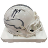 J.J. McCarthy Autographed Minnesota Vikings Salute To Service Mini Helmet Autographs FanHQ   