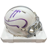 J.J. McCarthy Autographed Minnesota Vikings Winter Warrior Mini Helmet Autographs FanHQ   