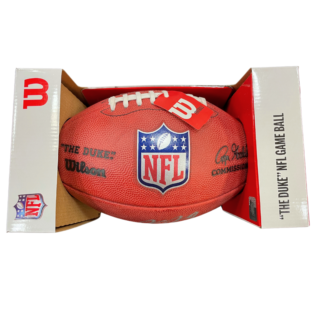 J.J. McCarthy Autographed Wilson NFL "The Duke" Authentic Football Autographs FanHQ   