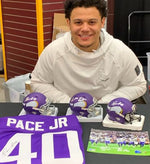 Ivan Pace Jr. Autographed Minnesota Vikings Winter Warrior Mini Helmet Autographs FanHQ