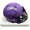 Josh Metellus Autographed Minnesota Vikings RAVE Mini Helmet