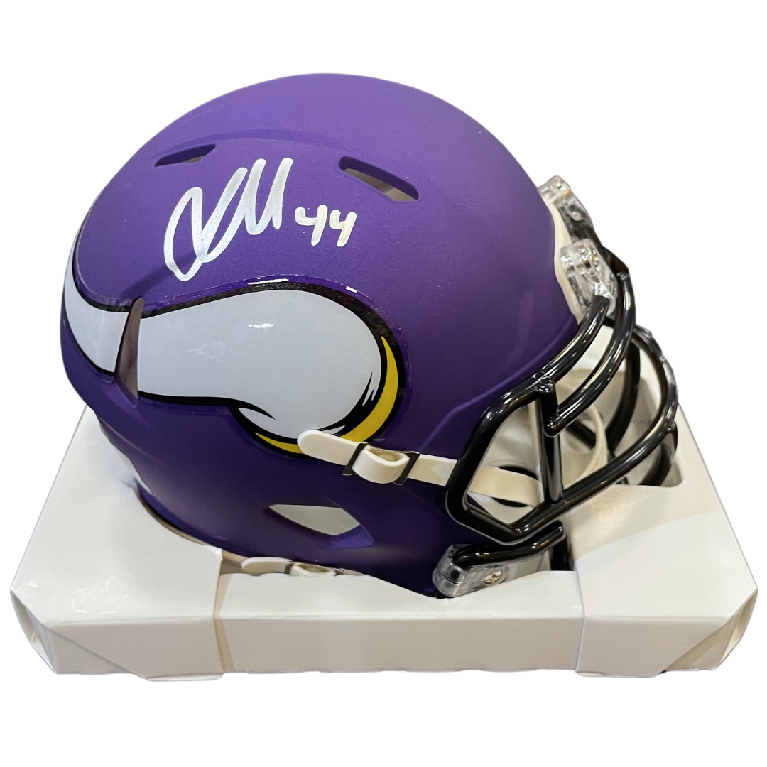 Josh Metellus Autographed Minnesota Vikings Speed Mini Helmet – Fan HQ