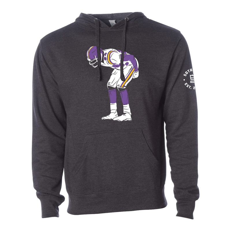 SotaStick Minnesota Moon Charcoal Gray Hoodie T-Shirts SotaStick