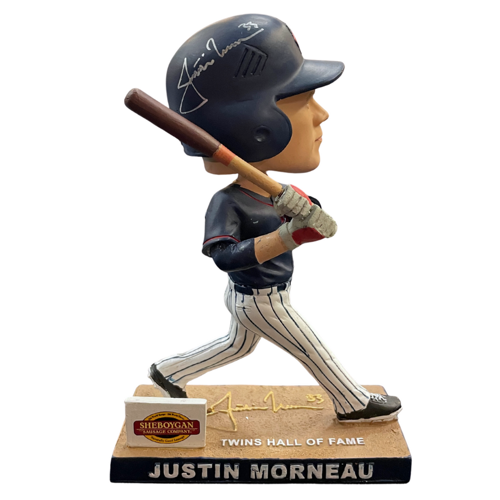 Justin Morneau Autographed Minnesota Twins Hall Of Fame Bobblehead Autographs Fan HQ