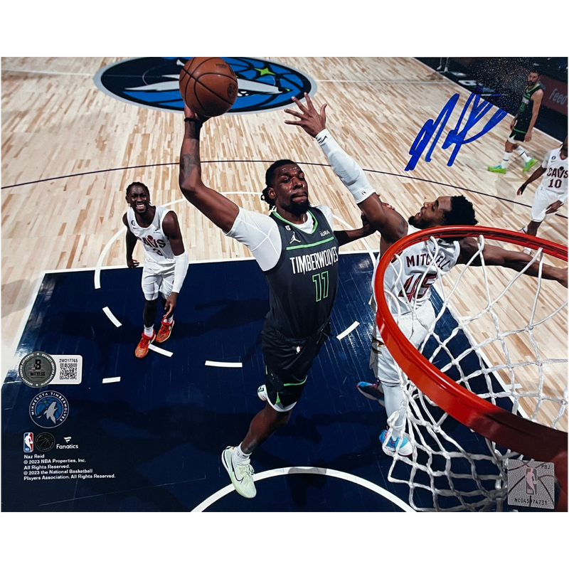 Naz Reid Autographed Minnesota Timberwolves 8x10 Photo Autographs Fan HQ