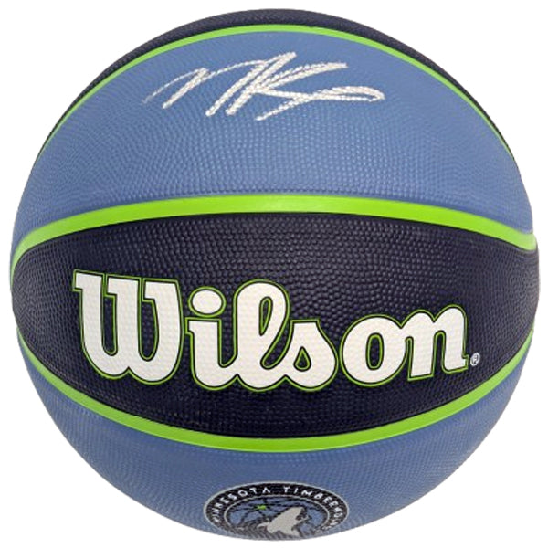 Naz Reid Autographed Minnesota Timberwolves Logo Basketball Autographs Fan HQ