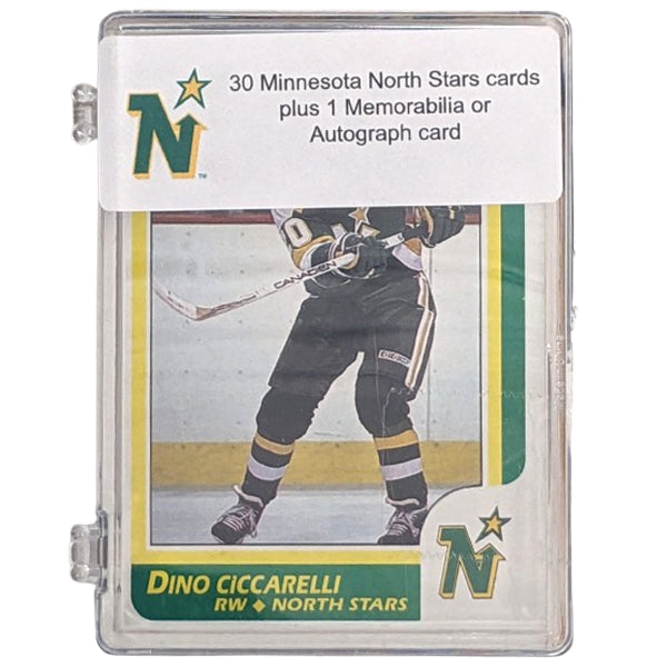 Minnesota North Stars 30 Hockey Card Mystery Box w/ 1 Autograph or Memorabilia Card Trading Cards Fan HQ   