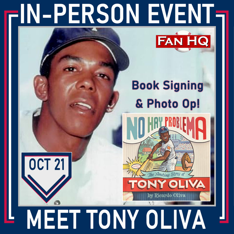 Tony Oliva Autographed No Hay Problema Book Meet & Greet Event w/ Author Ric Oliva