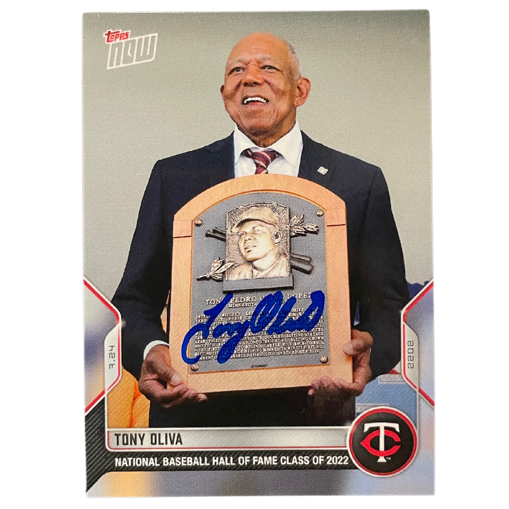 Tony Oliva Autographed Topps Now Card (Numbered Edition) Autographs SotaStick   