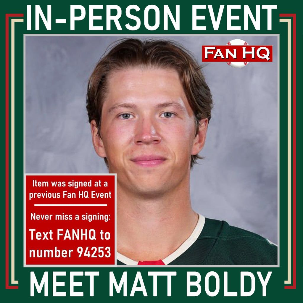 Matt Boldy Autographed Minnesota Wild 8x10 Photo Autographs FanHQ
