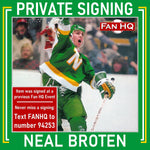 Neal Broten Autographed Minnesota North Stars 11x17 Wood Sign Autographs Fan HQ
