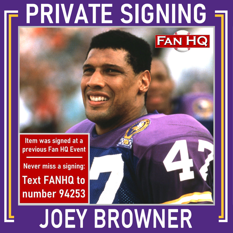 Joey Browner Autographed Pro-Style Pro-Bowl Jersey Autographs FanHQ