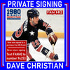 Dave Christian Autographed Royal Blue Mini Helmet Autographs FanHQ