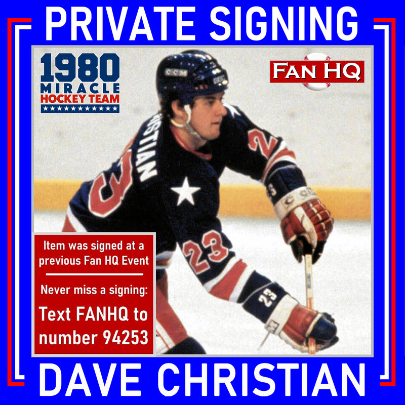 Dave Christian Autographed Royal Blue Mini Helmet Autographs FanHQ