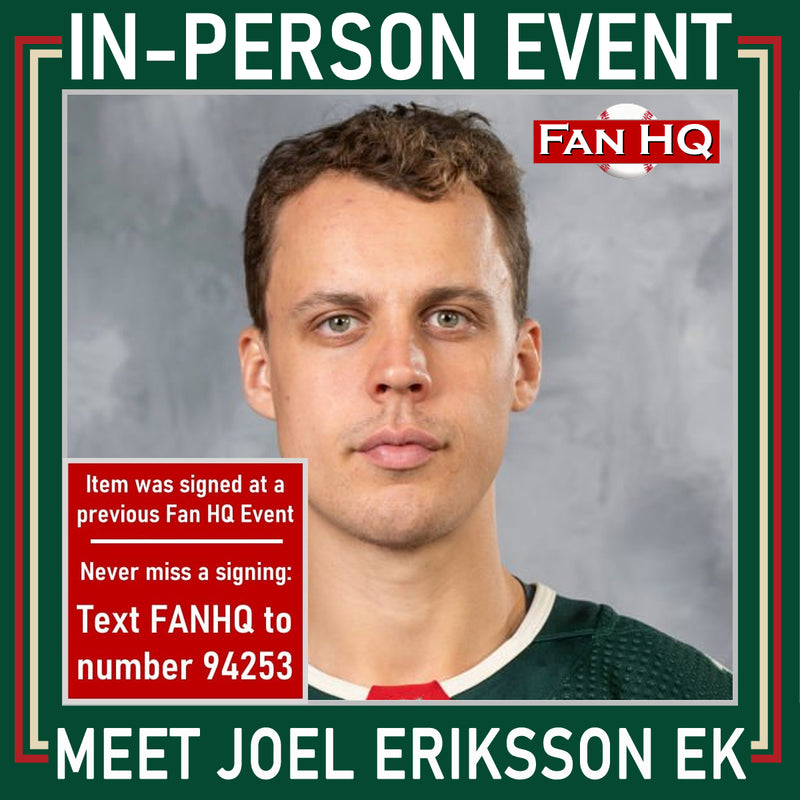 Joel Eriksson Ek Autographed Minnesota Wild 8x10 Photo Autographs FanHQ