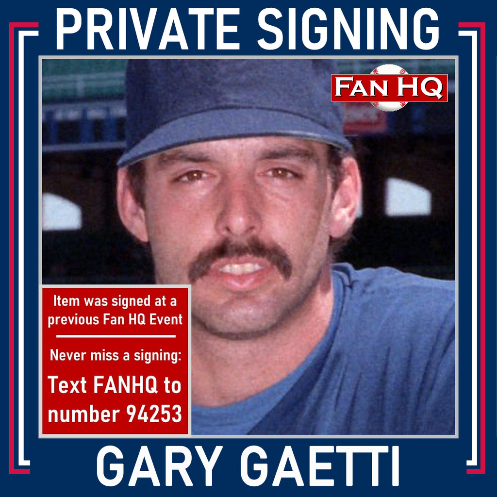 Gary Gaetti Autographed Rawlings Gold Glove Baseball Autographs Fan HQ