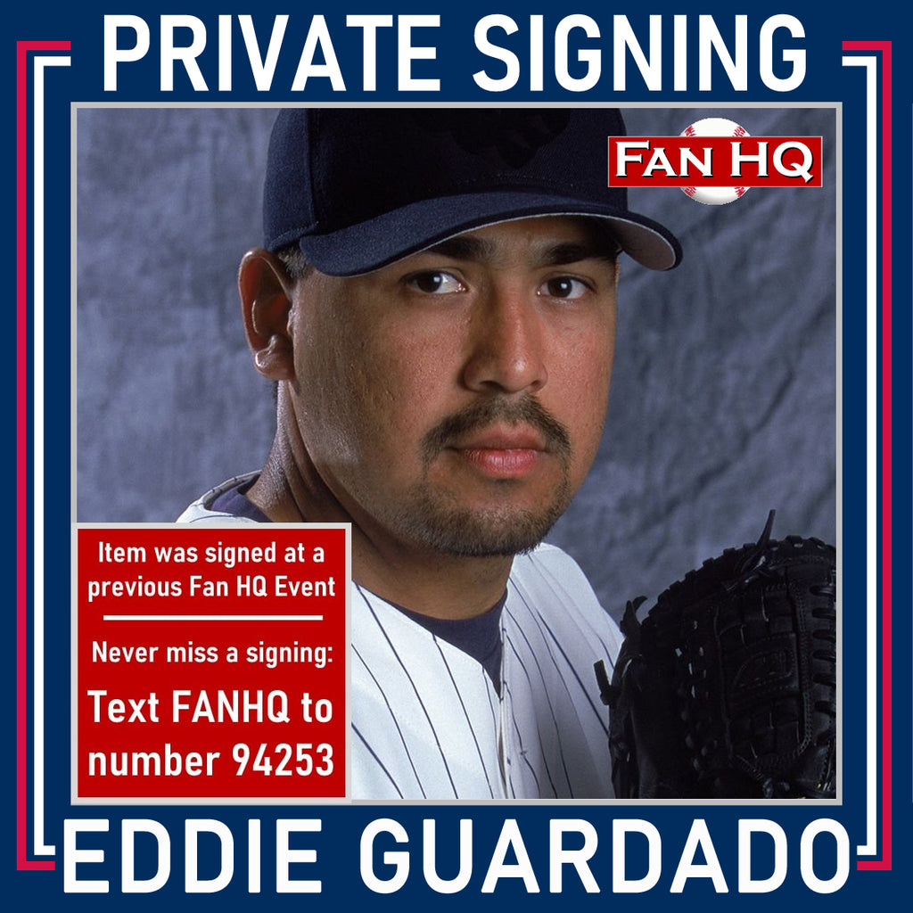 Eddie Guardado Autographed Rawlings Official Major League Baseball Autographs Fan HQ
