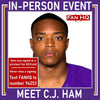 C.J. Ham Autographed Throwback Purple Pro-Style Jersey Autographs FanHQ
