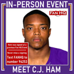 C.J. Ham Autographed Throwback Purple Pro-Style Jersey Autographs FanHQ